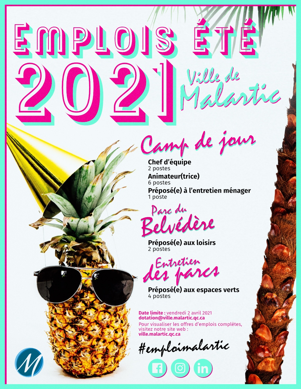 Emplois d'été 2021